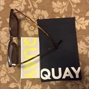 Quay Australia Brown Sunglasses Timeless Wayfarer Style Amazon.com: QUAY - Womens Sunglasses, Square Lenses with UV  main image 3